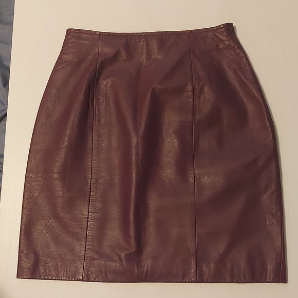 Genuine Leather mini skirt - Picture 1 of 5
